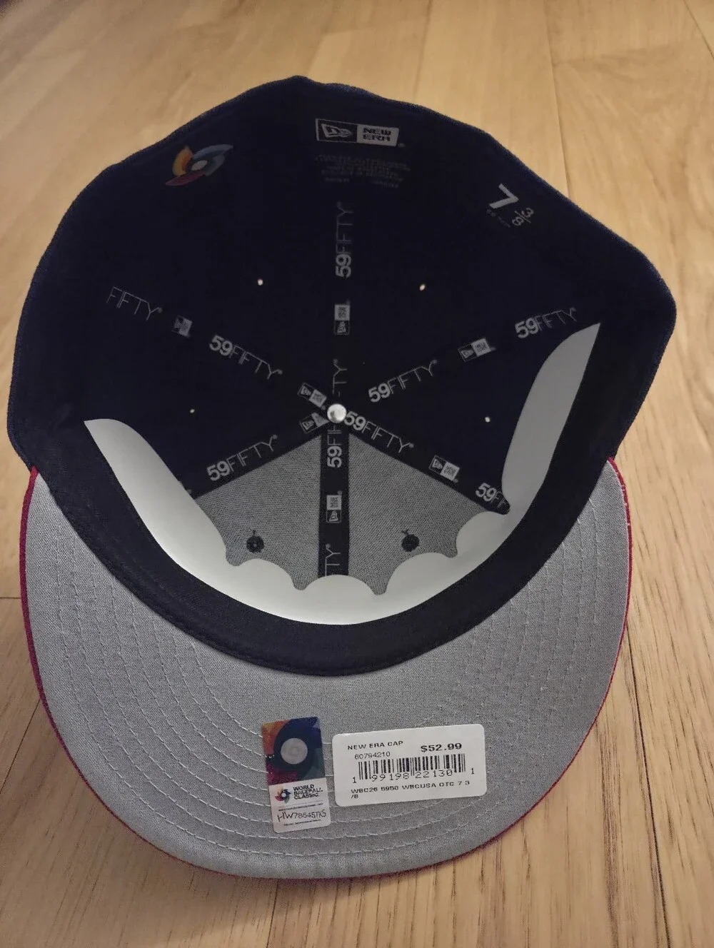 New Era Team USA World Baseball Classic Fitted Cap Size 7 3/8 NWT